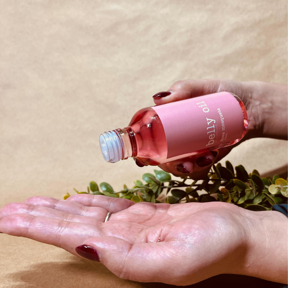 belly oil | Aceite Rosa Mosqueta 100% Natural |  Aceite para Prevenir y Atenuar las Estrías tras el embarazo | 120ml.