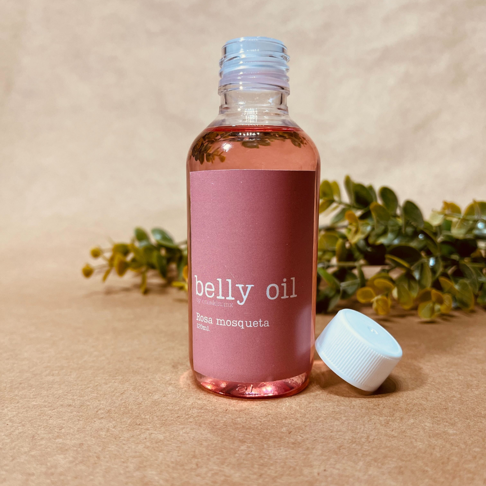 belly oil | Aceite Rosa Mosqueta 100% Natural |  Aceite para Prevenir y Atenuar las Estrías tras el embarazo | 120ml.