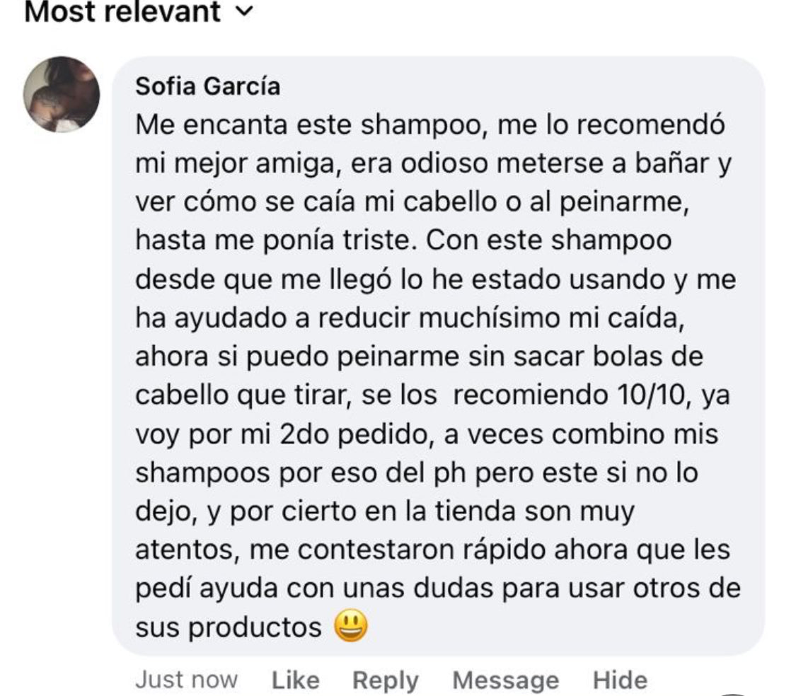 Shampoo con Minoxidil, Biotina & Bergamota 250ml