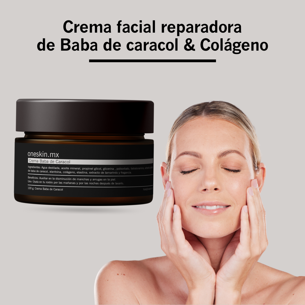 Crema Facial de Colágeno & Baba de caracol | 100g.